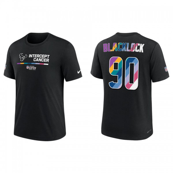 Ross Blacklock Houston Texans Black 2022 NFL Crucial Catch Performance T-Shirt