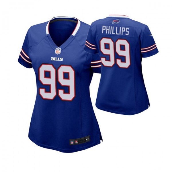 Women - Buffalo Bills #99 Harrison Phillips Royal ...