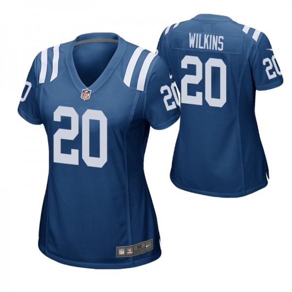 Women - Indianapolis Colts #20 Jordan Wilkins Roya...