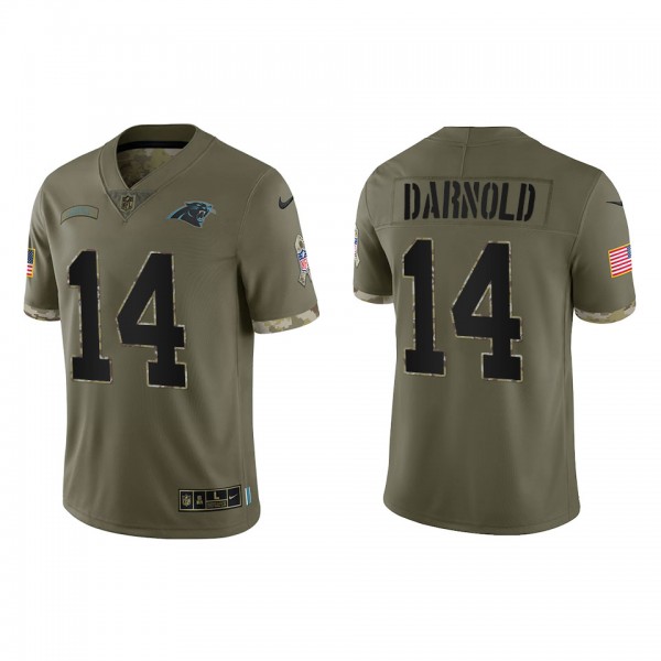 Sam Darnold Carolina Panthers Olive 2022 Salute To...
