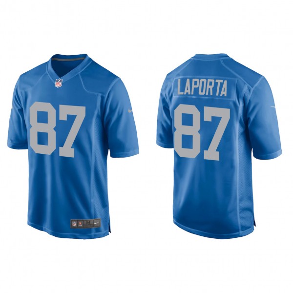 Men's Detroit Lions Sam LaPorta Blue 2023 NFL Draf...