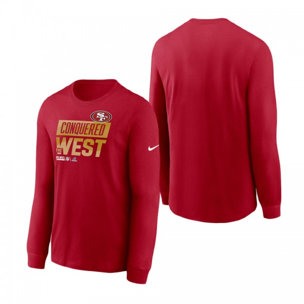Men's San Francisco 49ers Nike Scarlet 2022 NFC We...