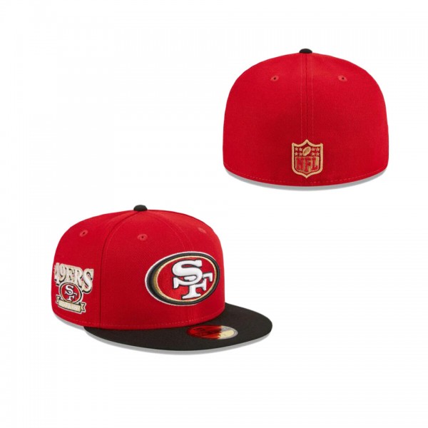 San Francisco 49ers Throwback Hidden 59FIFTY Fitte...