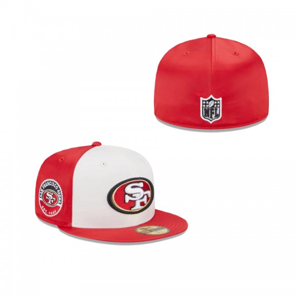 San Francisco 49ers Throwback Satin 59FIFTY Fitted...