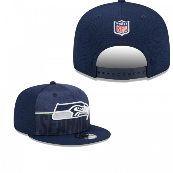 Men's Seattle Seahawks Navy 2023 NFL Training Camp 9FIFTY Snapback Hat
