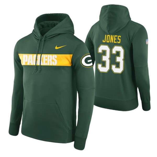 Men's - Green Bay Packers #33 Aaron Jones Green Ni...