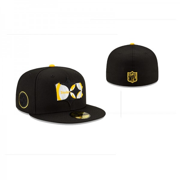 Pittsburgh Steelers 59FIFTY Fitted State Logo Blac...