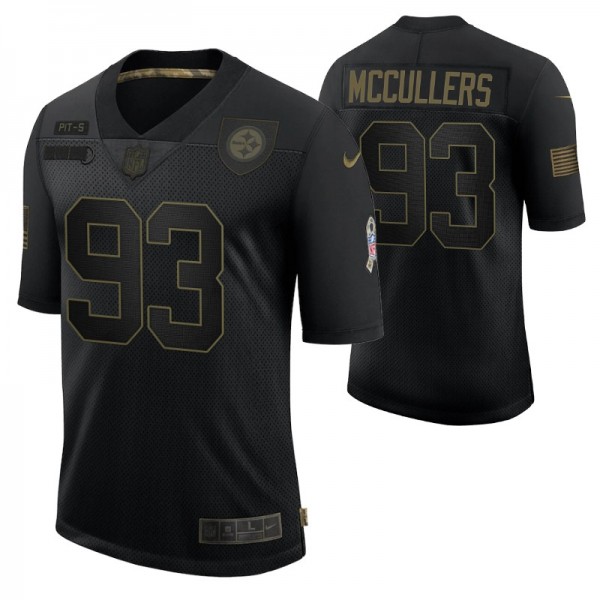 Pittsburgh Steelers Dan McCullers #93 Black Limite...