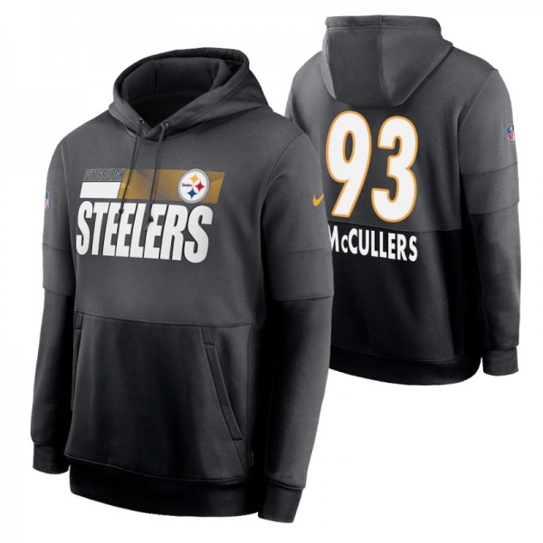 Pittsburgh Steelers 93 #Dan McCullers Charcoal Bla...