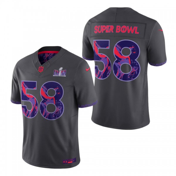 Men's Super Bowl LVIII Anthracite Limited Jersey