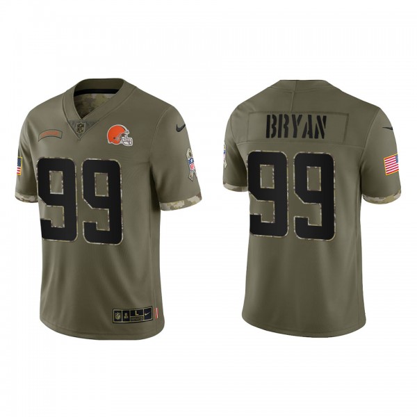 Taven Bryan Cleveland Browns Olive 2022 Salute To ...