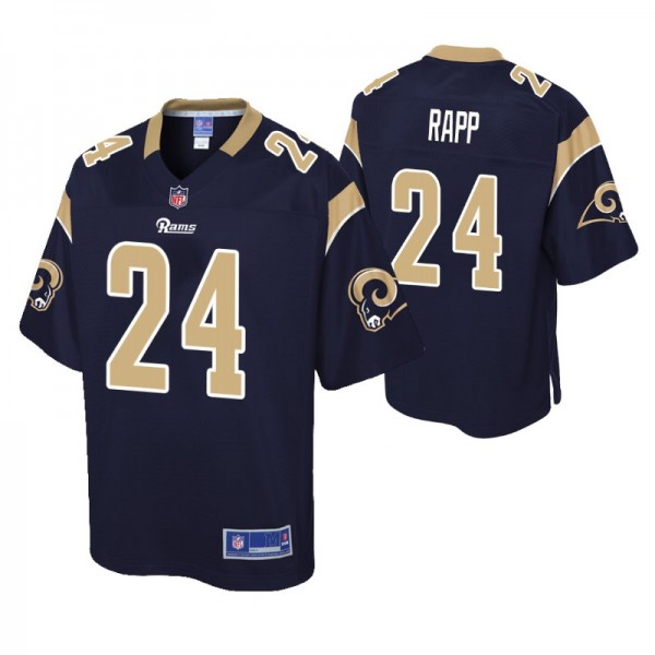 Los Angeles Rams Taylor Rapp Navy Pro Line Player ...