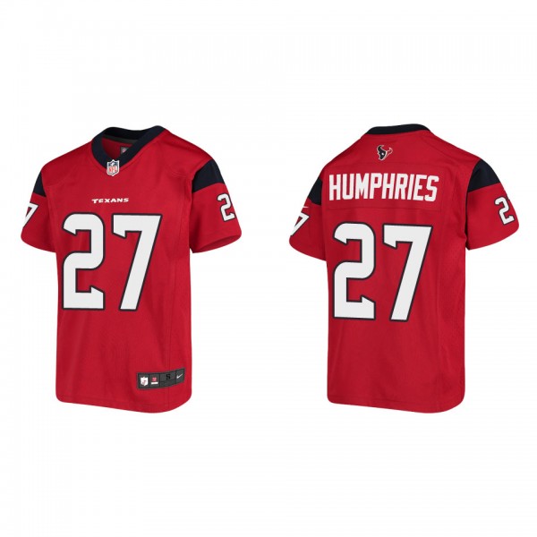 Youth Houston Texans Adam Humphries Red Game Jerse...