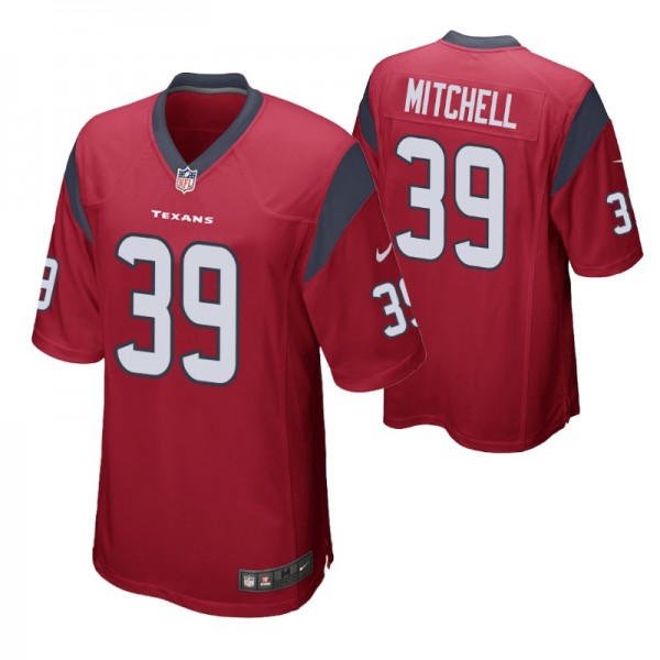 Houston Texans #39 Terrance Mitchell Red Game Jers...