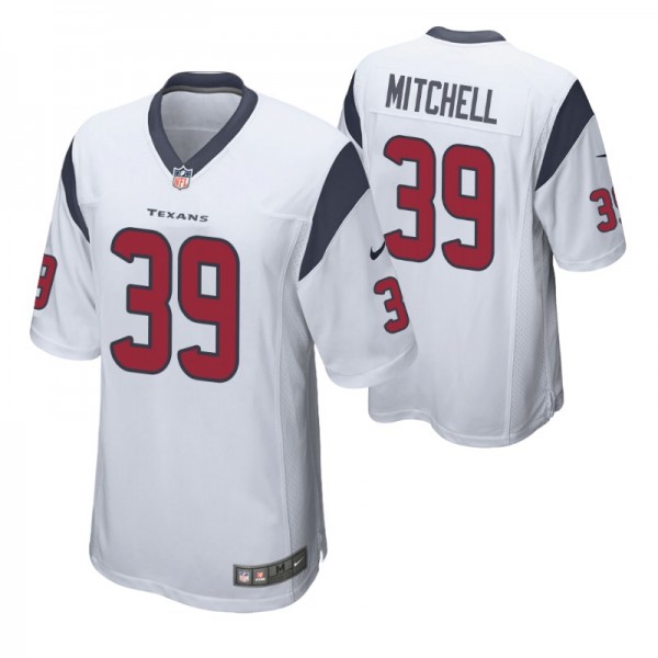 Houston Texans #39 Terrance Mitchell White Game Je...