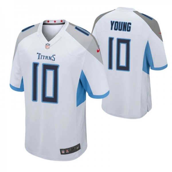 Tennessee Titans Vince Young #10 White Retired Pla...