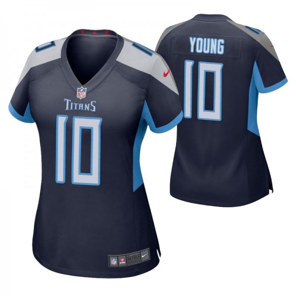 Women's Tennessee Titans Vince Young #10 Navy Game...