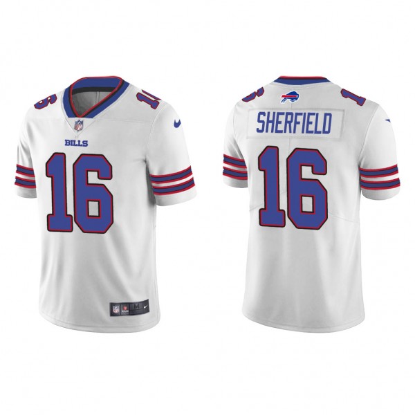 Men's Trent Sherfield Buffalo Bills White Vapor Li...