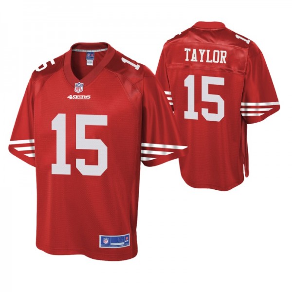 San Francisco 49ers Trent Taylor Scarlet Pro Line ...