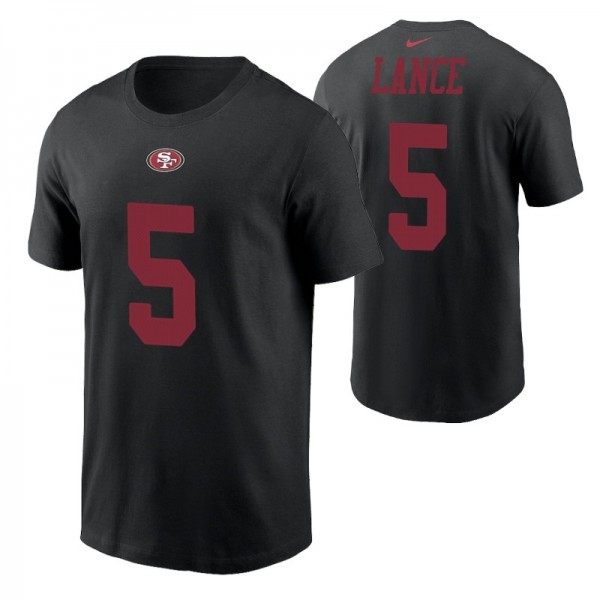 San Francisco 49ers Trey Lance #5 Name & Numbe...