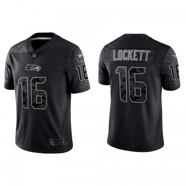 Tyler Lockett Seattle Seahawks Black Reflective Li...