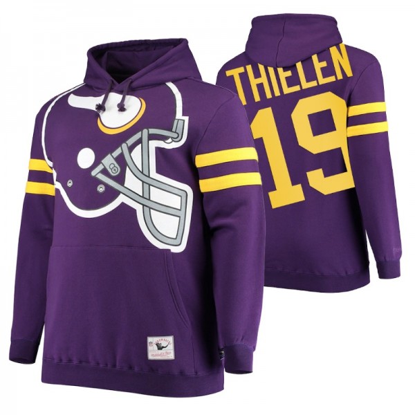 Minnesota Vikings Adam Thielen 19 #Purple Big Face...