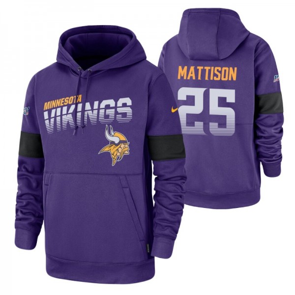 Minnesota Vikings Alexander Mattison Purple 100th ...
