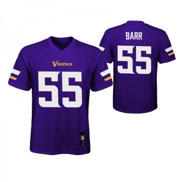 Minnesota Vikings Anthony Barr #55 Purple Game You...