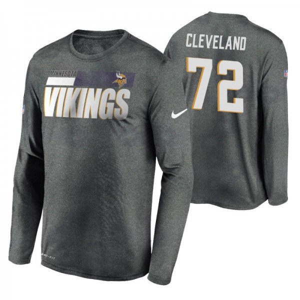 Minnesota Vikings Nike Ezra Cleveland #72 Sideline...