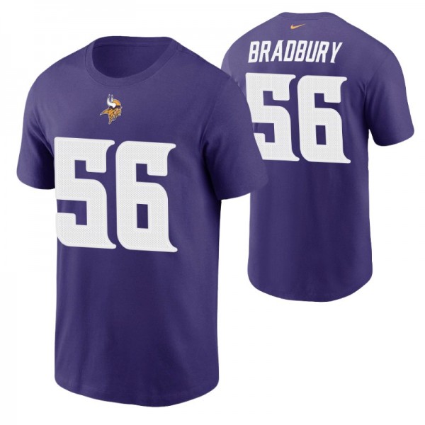 Men's Minnesota Vikings Garrett Bradbury #56 Purpl...