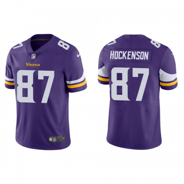 Men's Minnesota Vikings T.J. Hockenson Purple Vapo...