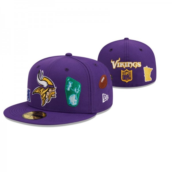 Minnesota Vikings 59FIFTY Fitted Team Local Purple...