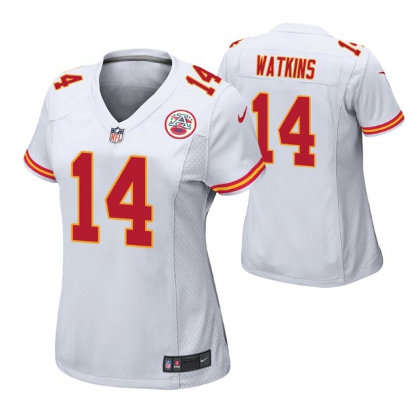 Women's - Kansas City Chiefs #14 Sammy Watkins Whi...