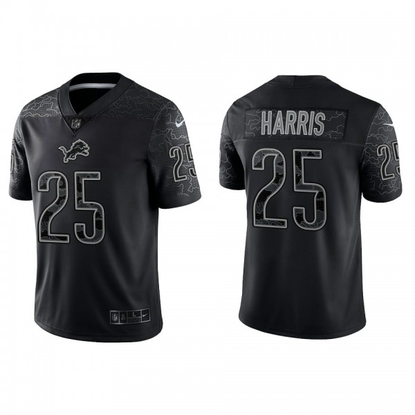 Will Harris Detroit Lions Black Reflective Limited...
