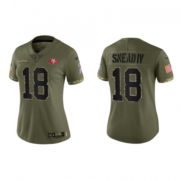 Willie Snead IV Women's San Francisco 49ers Olive ...
