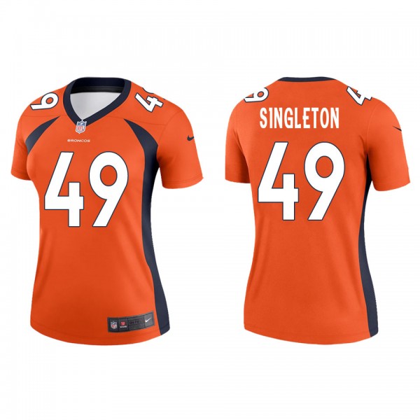 Women's Denver Broncos Alex Singleton Orange Legen...