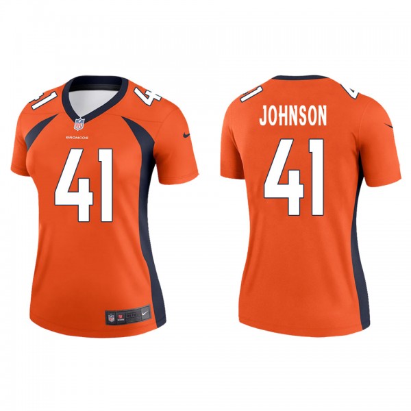 Women's Denver Broncos Jamar Johnson Orange Legend...
