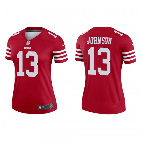 Women's San Francisco 49ers KeeSean Johnson Scarlet Legend Jersey