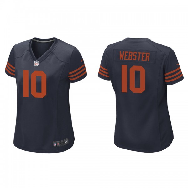 Women's Chicago Bears Nsimba Webster Navy Throwbac...