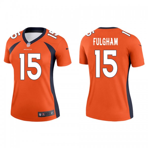 Women's Denver Broncos Travis Fulgham Orange Legen...