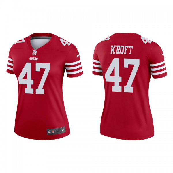 Women's San Francisco 49ers Tyler Kroft Scarlet Legend Jersey