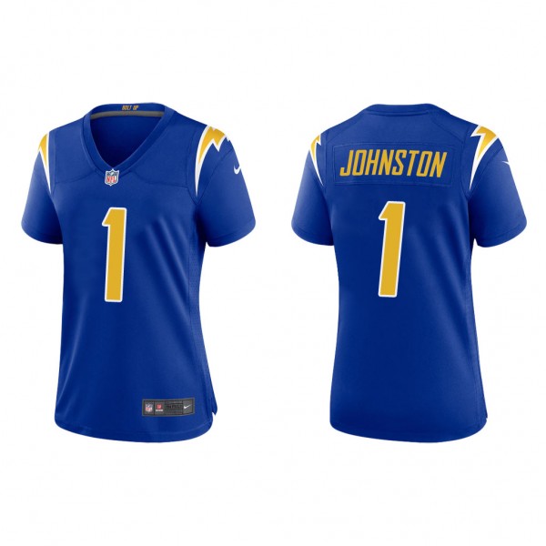 Women's Los Angeles Chargers Quentin Johnston Roya...