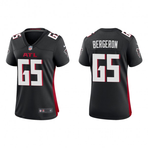 Women's Atlanta Falcons Matthew Bergeron Black 2023 NFL Draft Game Jersey