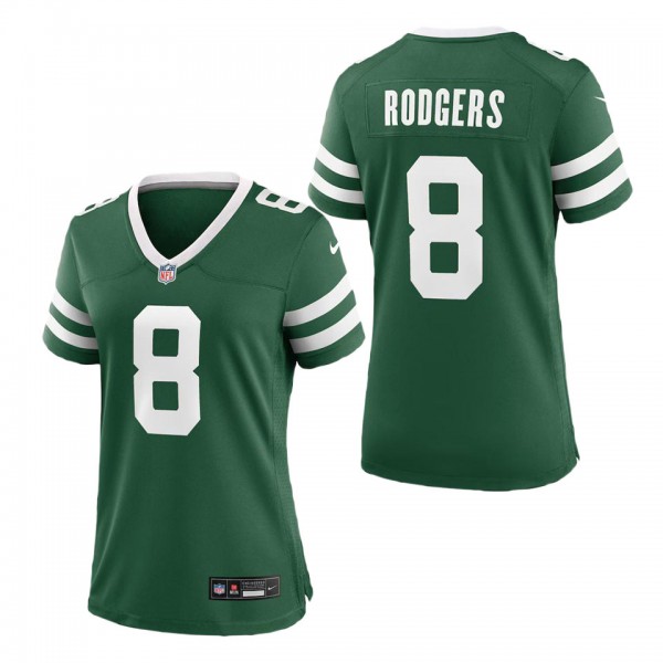 Women's New York Jets Aaron Rodgers Legacy Green Game Jersey