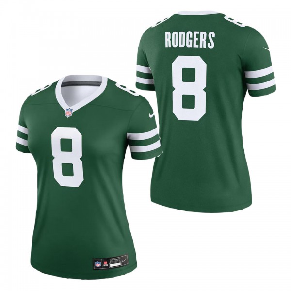 Women's New York Jets Aaron Rodgers Legacy Green L...