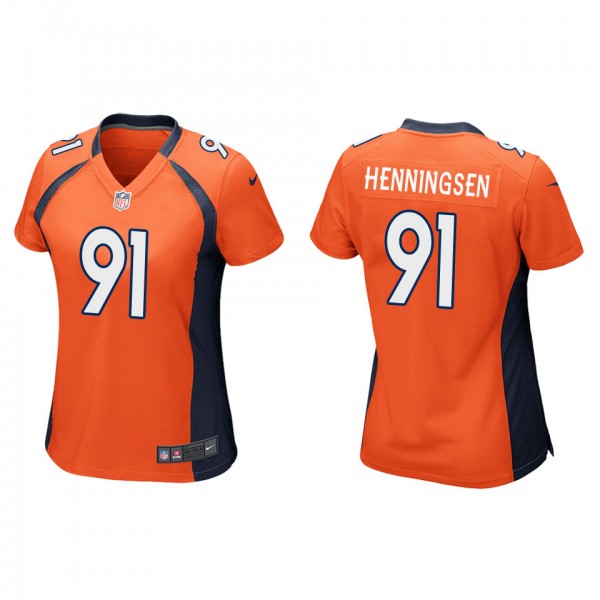 Women's Denver Broncos Matt Henningsen Orange Game...