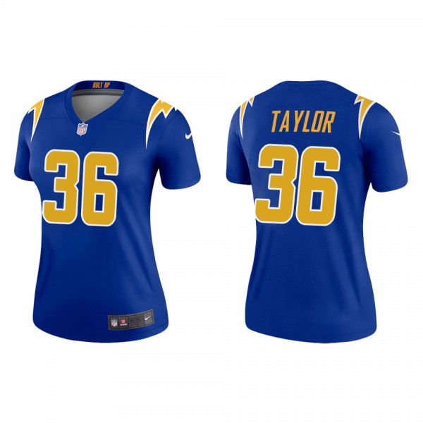 Women's Los Angeles Chargers Ja'Sir Taylor Royal A...