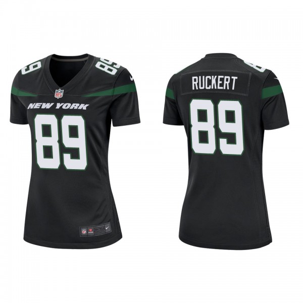 Women's New York Jets Jeremy Ruckert Black Game Je...