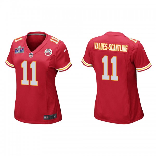 Women's Marquez Valdes-Scantling Kansas City Chiefs Red Super Bowl LVIII Game Jersey