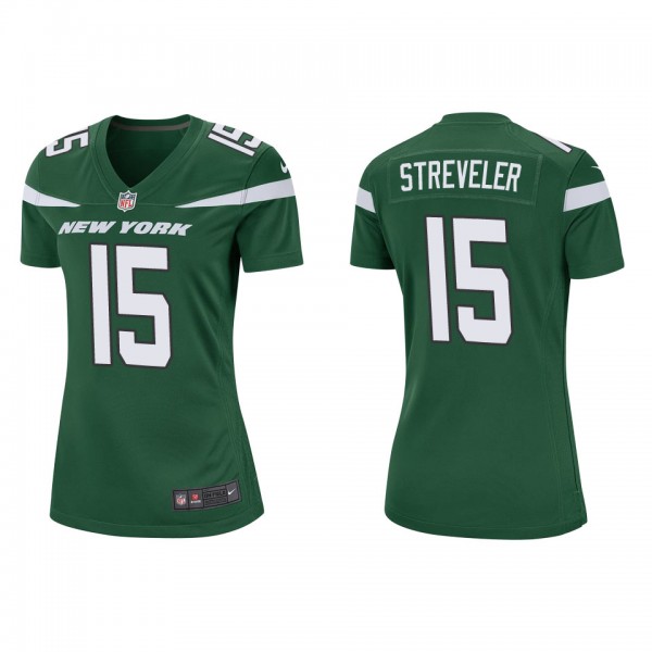 Women's New York Jets Chris Streveler Green Game J...